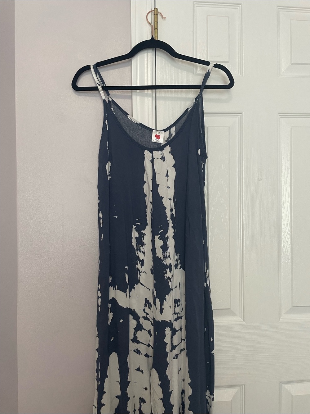 Buenos Ninos Muted Blue Dress with White Splotches